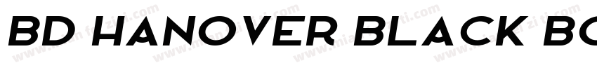 BD Hanover Black Bold字体转换